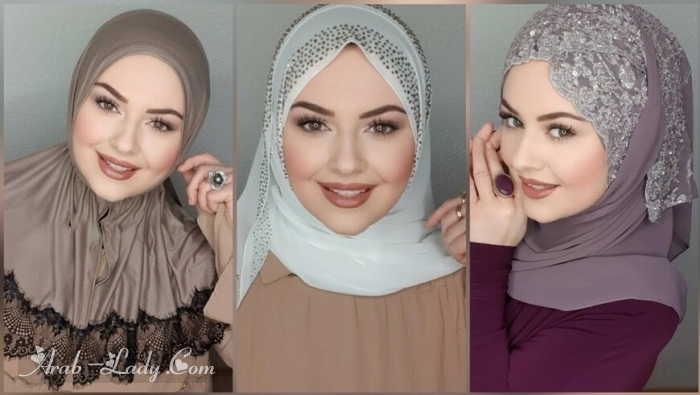 لفات عصرية للمحجبات تعطيك الرونق والأناقة الأنثوية